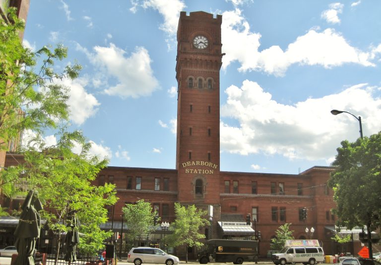 Dearborn Station in Printer's Row, Chicago.